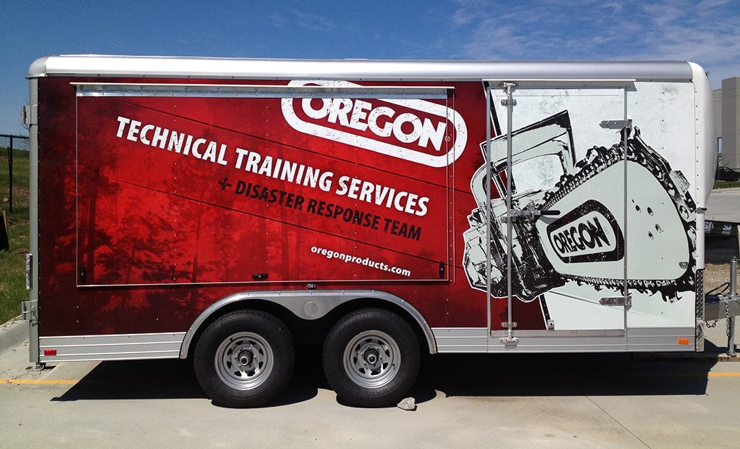 The Oregon disaster response trailer in 2012
